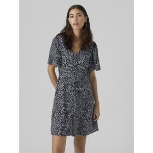 Vero moda Jurk met knoopsluiting en stippen