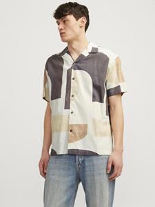 J%ampJ Premium Male Overhemden Jprblacarnaby Print Resort Shirt S/s 12255977