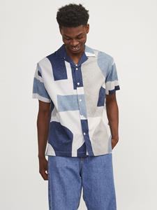 J%ampJ Premium Male Overhemden Jprblacarnaby Print Resort Shirt S/s 12255977