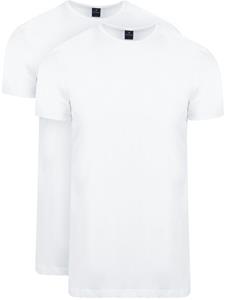 Suitable Ota T-Shirt Ronde Hals Wit 2-Pack