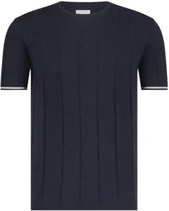 State of Art Knitted T-Shirt Navy