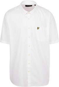 Lyle and Scott Short Sleeves Overhemd Plussize Poplin Wit