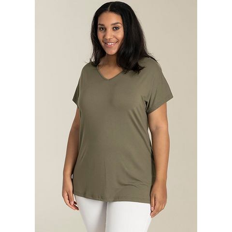 SANDGAARD T-shirt met viscose en elastaan