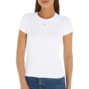 TOMMY JEANS T-shirt Slim Essential Rib Shirt, Rippshirt Rundhalsshirt
