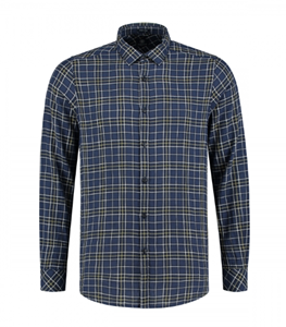 Dstrezzed Overhemd Herringbone Ruit Navy  