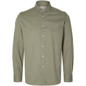 Selected Regbond regular fit overhemd vetiver