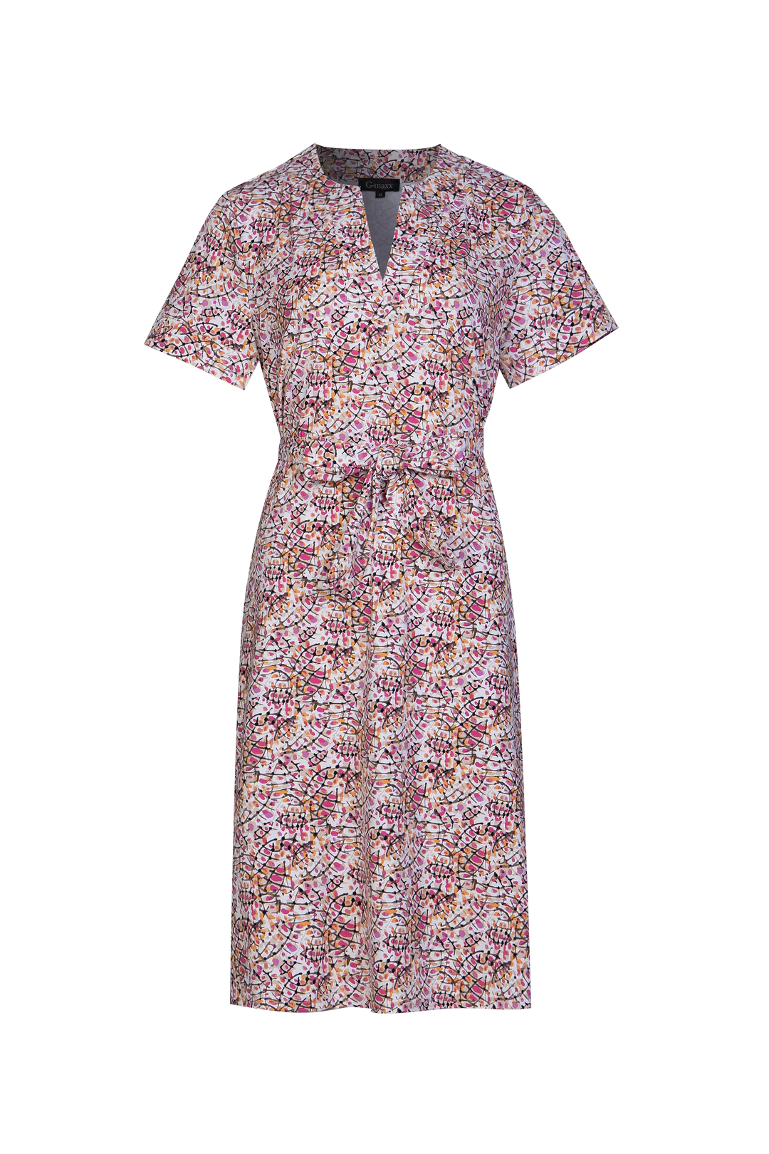 G-Maxx Donna jurk offwhite/ orchidee