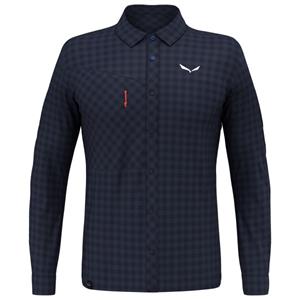 Salewa - Puez Dry L/S Shirt - Overhemd, blauw