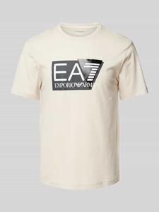 EA7 Emporio Armani T-shirt met labelprint