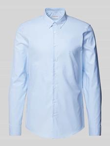 CK Calvin Klein Slim fit zakelijk overhemd met knoopsluiting, model 'Santena'