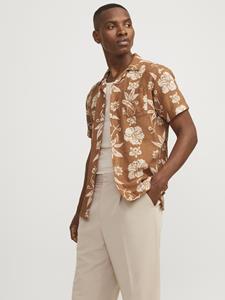 J%ampJ Premium Male Overhemden Jprbluflores Print Shirt S/s 12254951