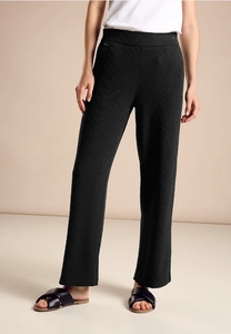 Street One Casual fit jacquard broek