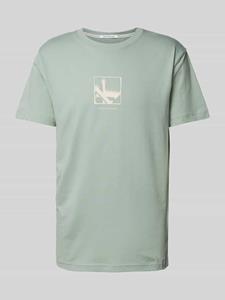 Calvin Klein Jeans T-shirt met labelprint, model 'GRID BOX'