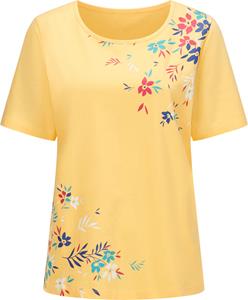 Your Look... for less! Dames Shirt met korte mouwen geel/pink Maat
