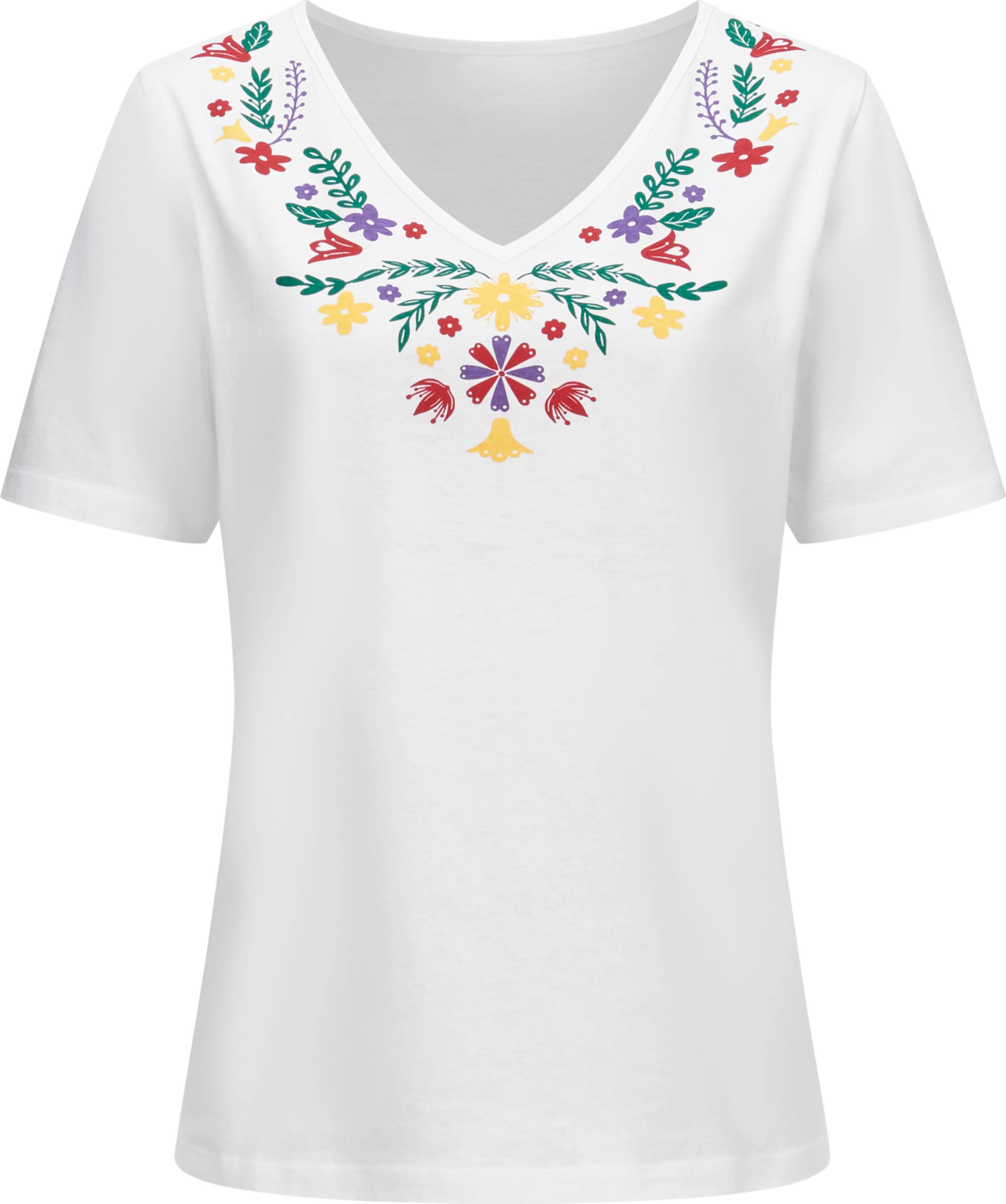 Classic Basics Shirt met V-hals Shirt met korte mouwen (1-delig)