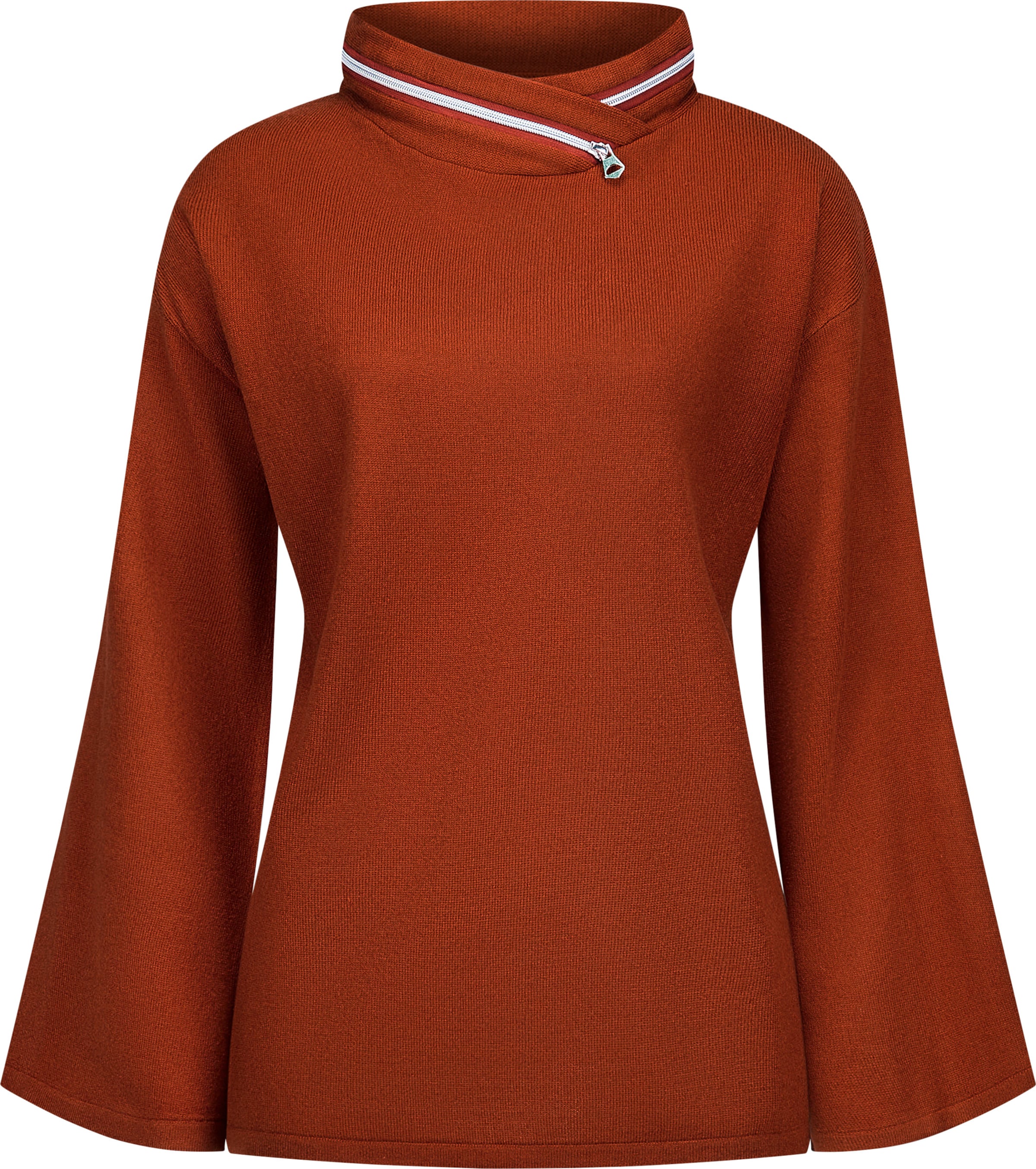 Classic Basics Lange Trui met opstaande kraag