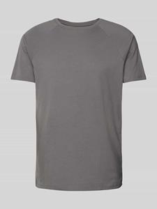 REVIEW T-shirt met geribde ronde hals