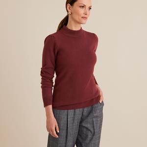 ANNE WEYBURN Trui met opstaande kraag, tricot met een zachte touch
