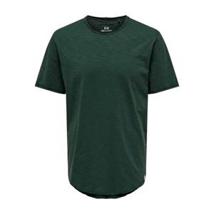ONLY & SONS Shirt met ronde hals ONSBENNE LONGY SS TEE NF 7822 NOOS