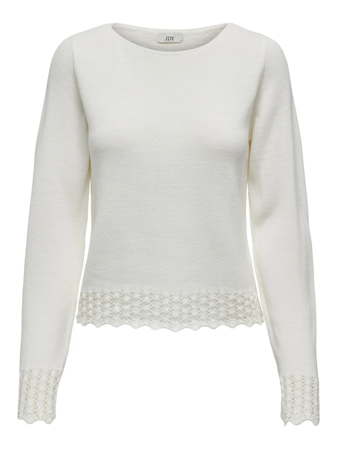 Jacqueline de Yong Grace l/s boatneck struc pullover knt
