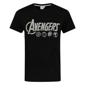 The Avengers De Avengers herenpyjamaset met logo L zwart/grijs
