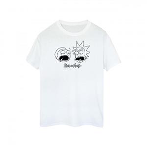 Rick And Morty Rick en Morty heren hoofd katoenen T-shirt