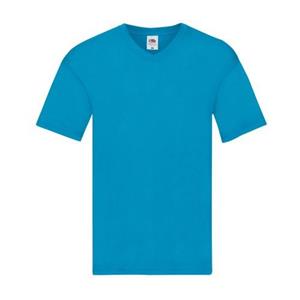 Fruit Of The Loom Heren origineel effen T-shirt met V-hals