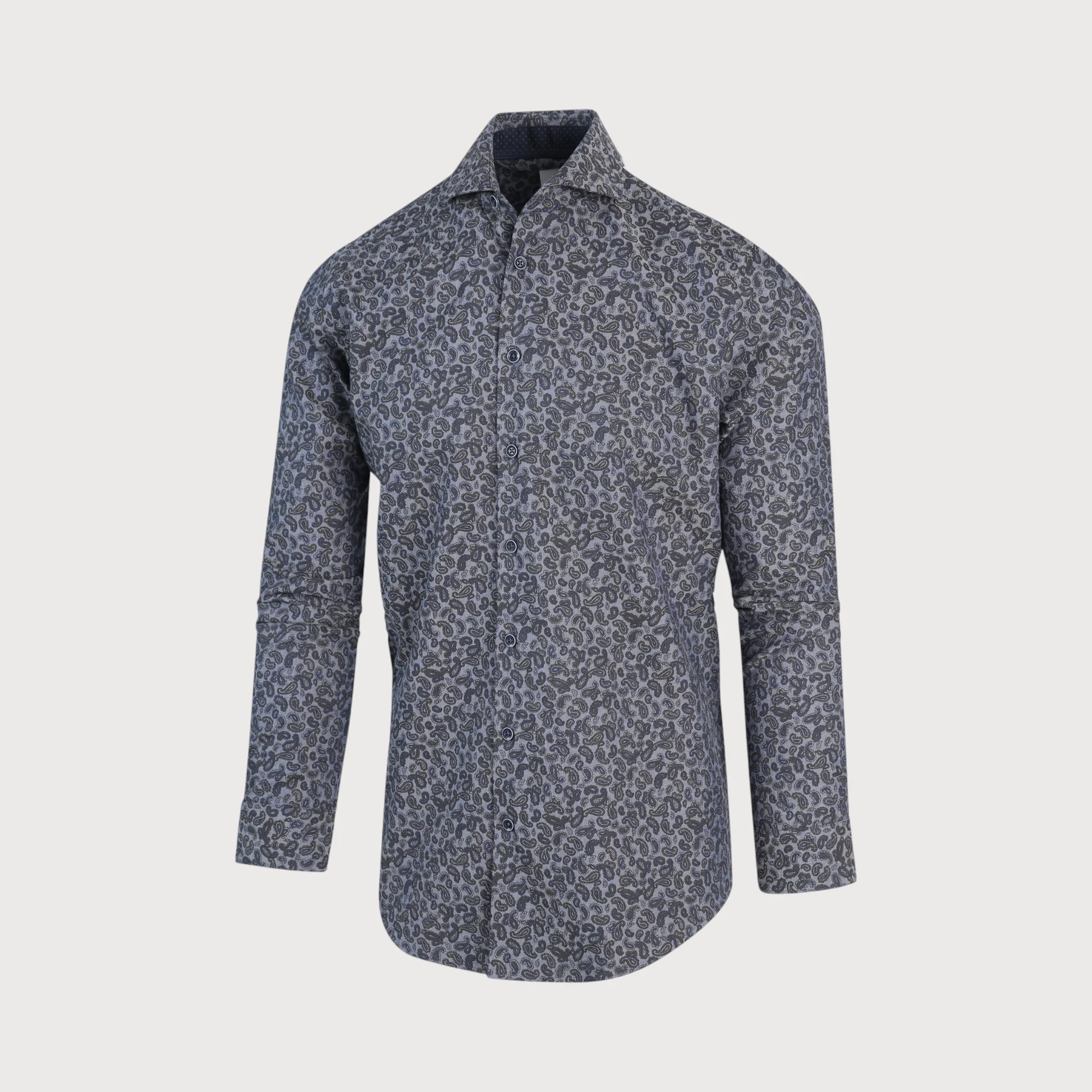 Blue Industry Paisley print overhemd |