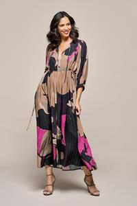 Mart Visser Sophie Print Jurk Taupe / Multi Maxi