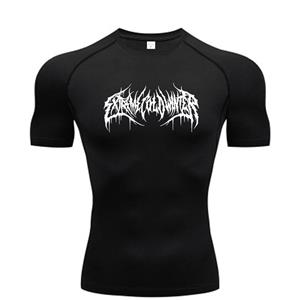 Dress in July Zomer Compressie Sweatshirt Korte Mouw Heren Fitness T-shirt Hardloop Snel Drogende Top Gym Workout Bodybuilding T-shirt S-3XL
