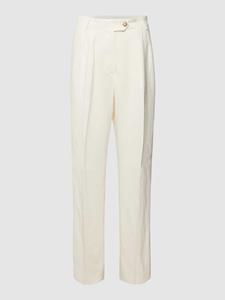 Tommy Hilfiger Linnen broek met knoop- en ritssluiting, model 'ELEVATED'