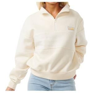 Rip Curl  Women's Fortaleza Half Zip Fleece - Fleecetrui, beige/wit