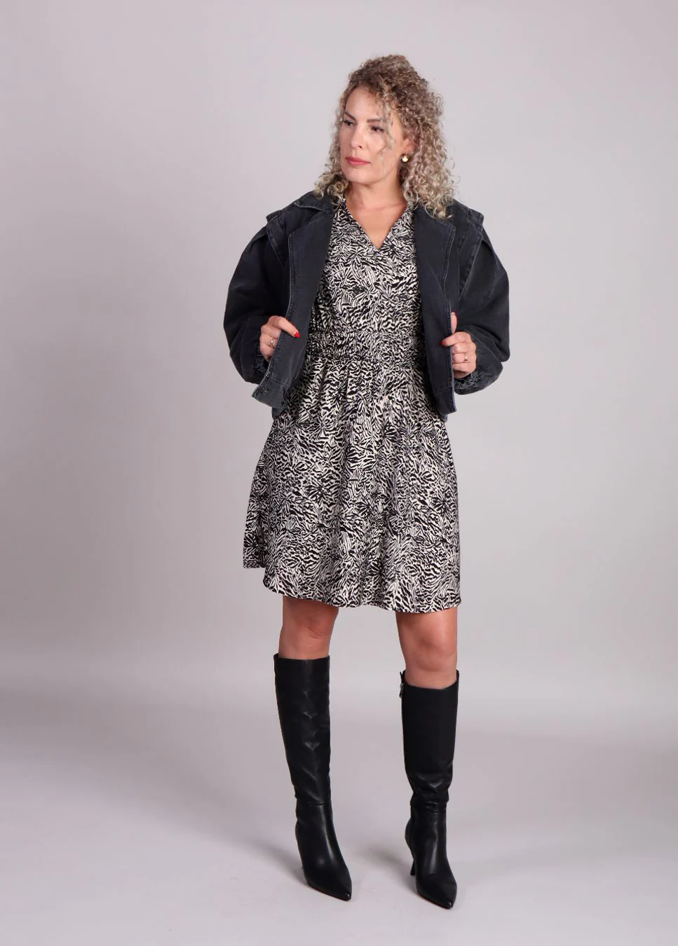 Moss Copenhagen E jurk elastische taille amabella