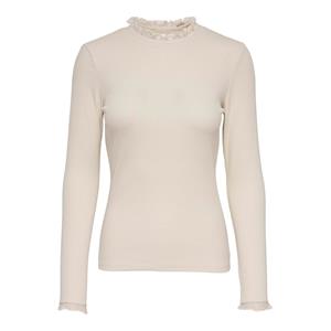 Only Leslie Long Sleeve Lace Mix Top