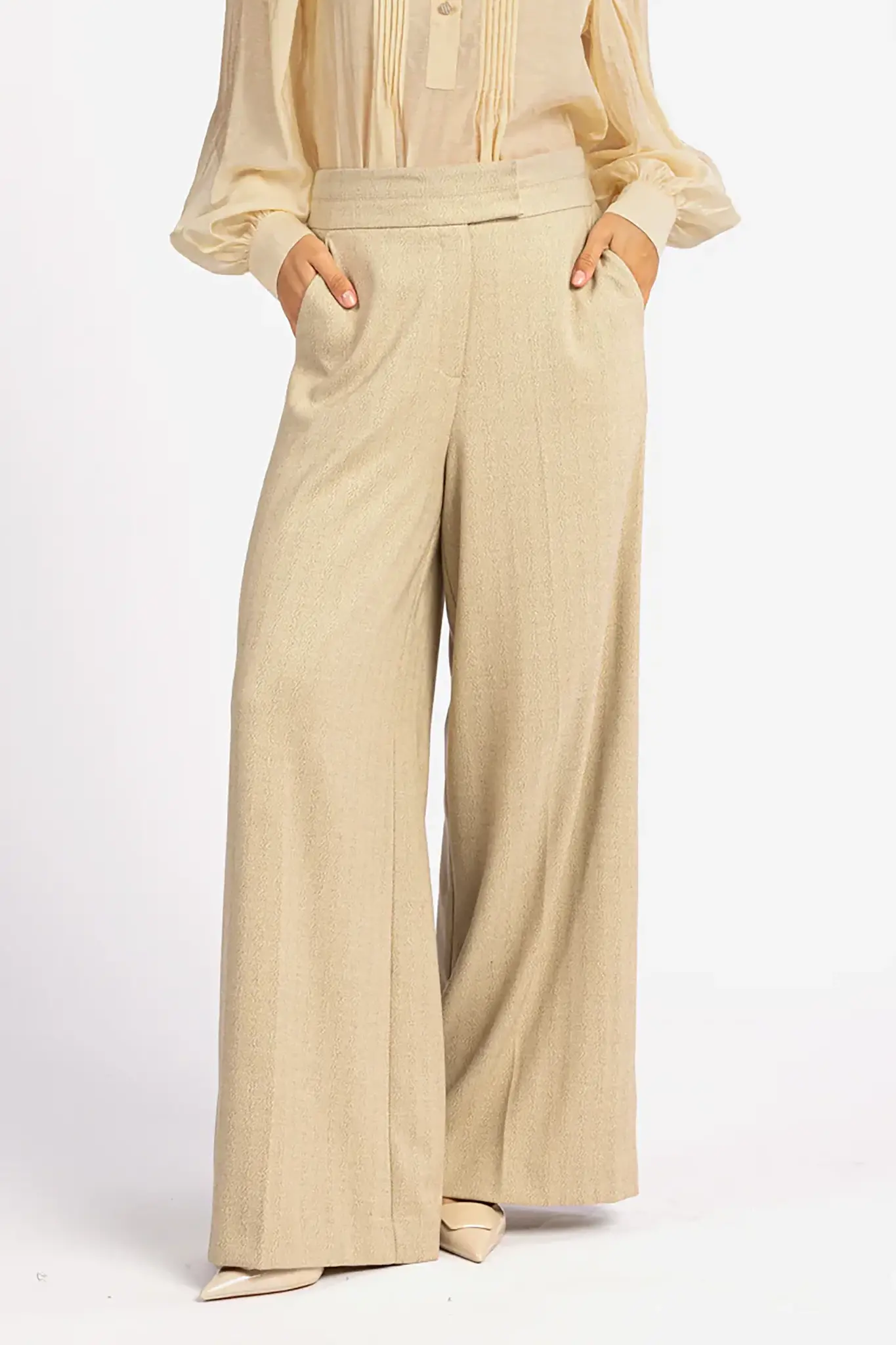 Aaiko Female Broeken Nore 2t Herringbone Pes 512