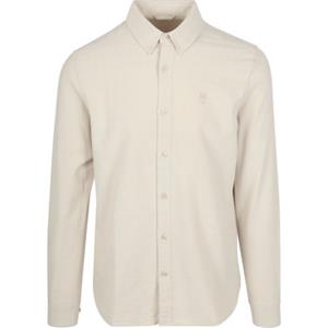 KnowledgeCotton Apparel Overhemd Oxford Beige