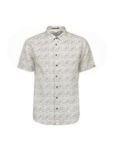 No Excess Overhemd korte mouw met print stretch white