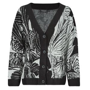 Desigual Bedrukte cardigan - BLACK