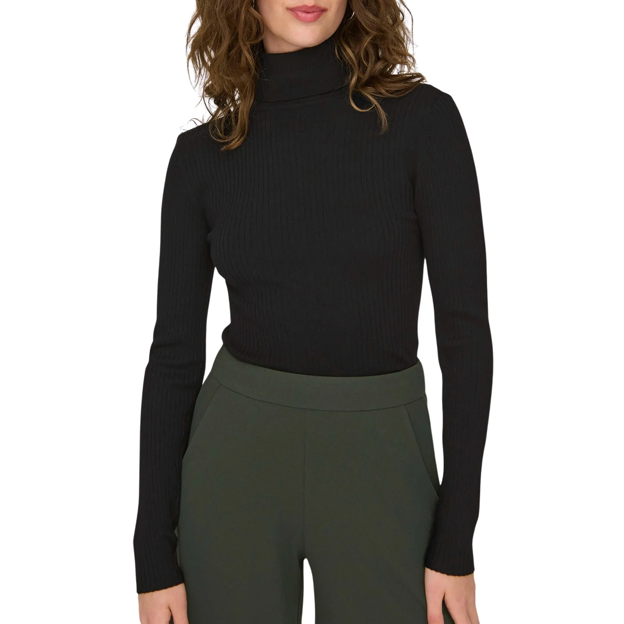 Jacqueline de Yong Jdyplum ls roll neck pullover knt -