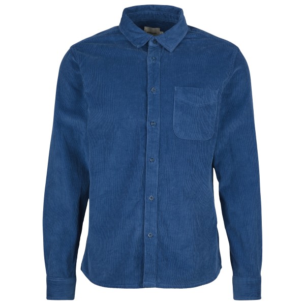 Dedicated  Shirt Varberg Corduroy - Overhemd, blauw