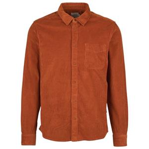 Dedicated  Shirt Varberg Corduroy - Overhemd, rood