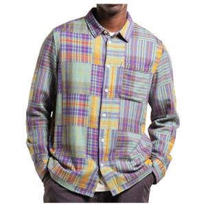 Dedicated  Shirt Rute Flannel Patchwork - Overhemd, grijs