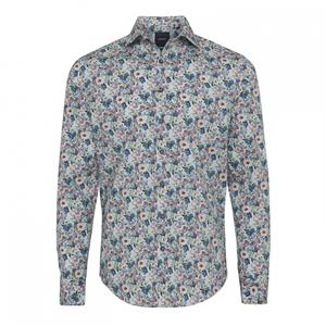 Tresanti Overhemd Stretch Aurelia Logo Flower 