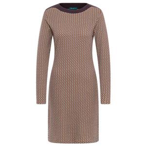 tranquillo Bio-Damen-Midi-Kleid mit abgesetztem Ausschnitt, retro, Gr. S