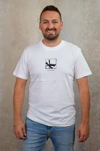 Calvin Klein T-shirt GRID BOX TEE met gestempeld logo
