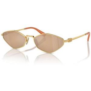 Miu Miu Eyewear Zonnebril met geometrisch montuur - Goud