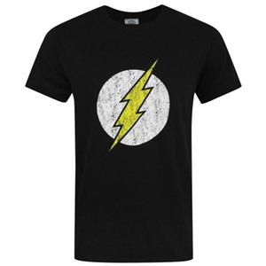 DC Comics Heren Flash Distressed Logo T-shirt 2XL