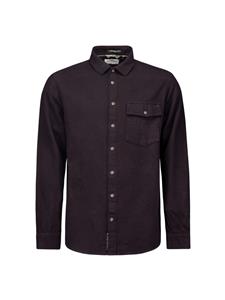 No Excess Heren overhemd 25450935 083 aubergine
