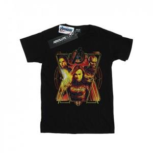 Marvel Heren Avengers Endgame Distressed Sunburst T-shirt