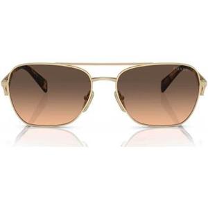 Prada Eyewear Zonnebril met rechthoekig montuur - Goud